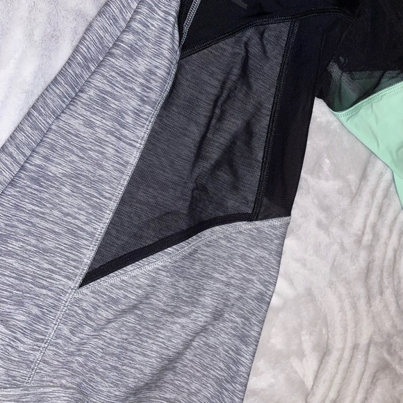 Victoria Secret PINK BONDED Legging Mesh Mint Aqua Black Grey NWOT - Picture 8 of 8